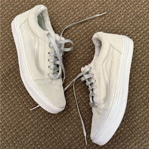 Vans Old Skool white suede